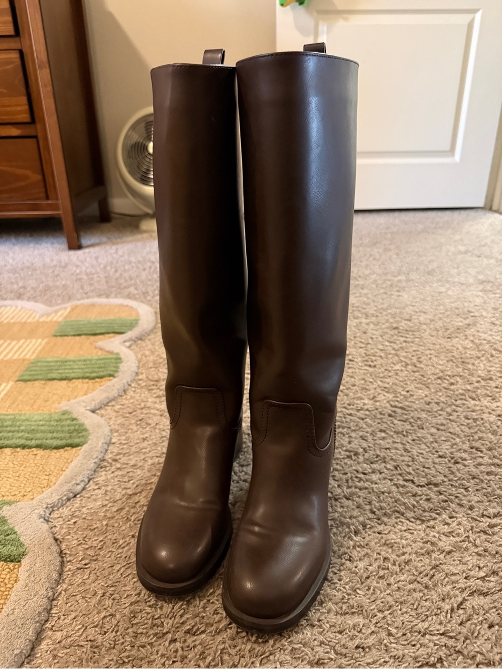 H&M Faux Leather Pull On Boots